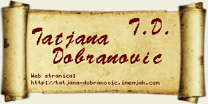 Tatjana Dobranović vizit kartica